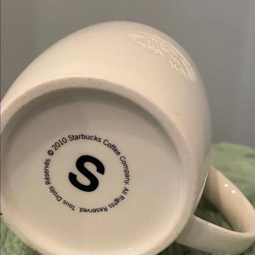 Starbucks sleek white